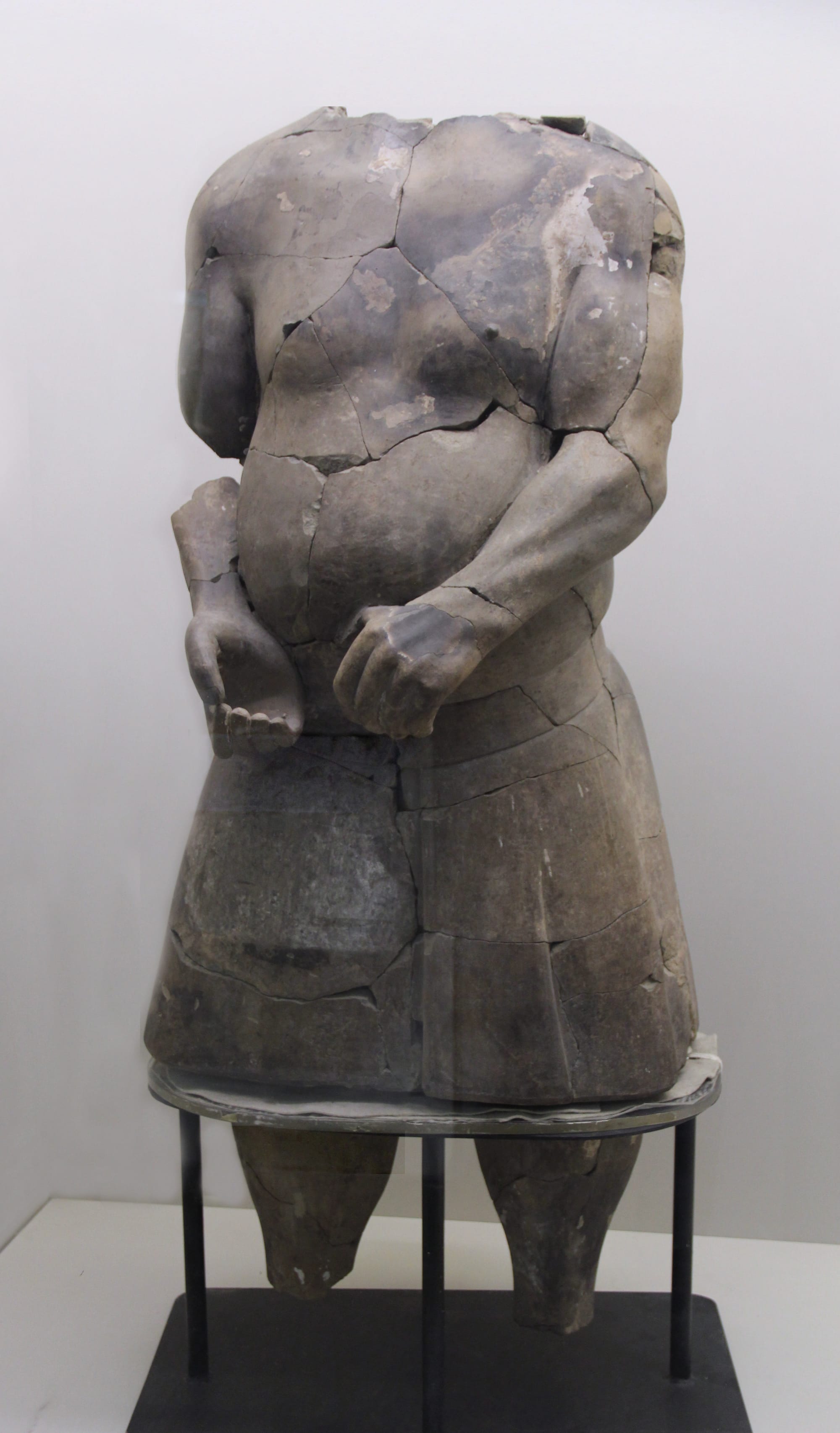 A terracotta acrobat figure from the pits near the mausoleum of the First Emperor of China
