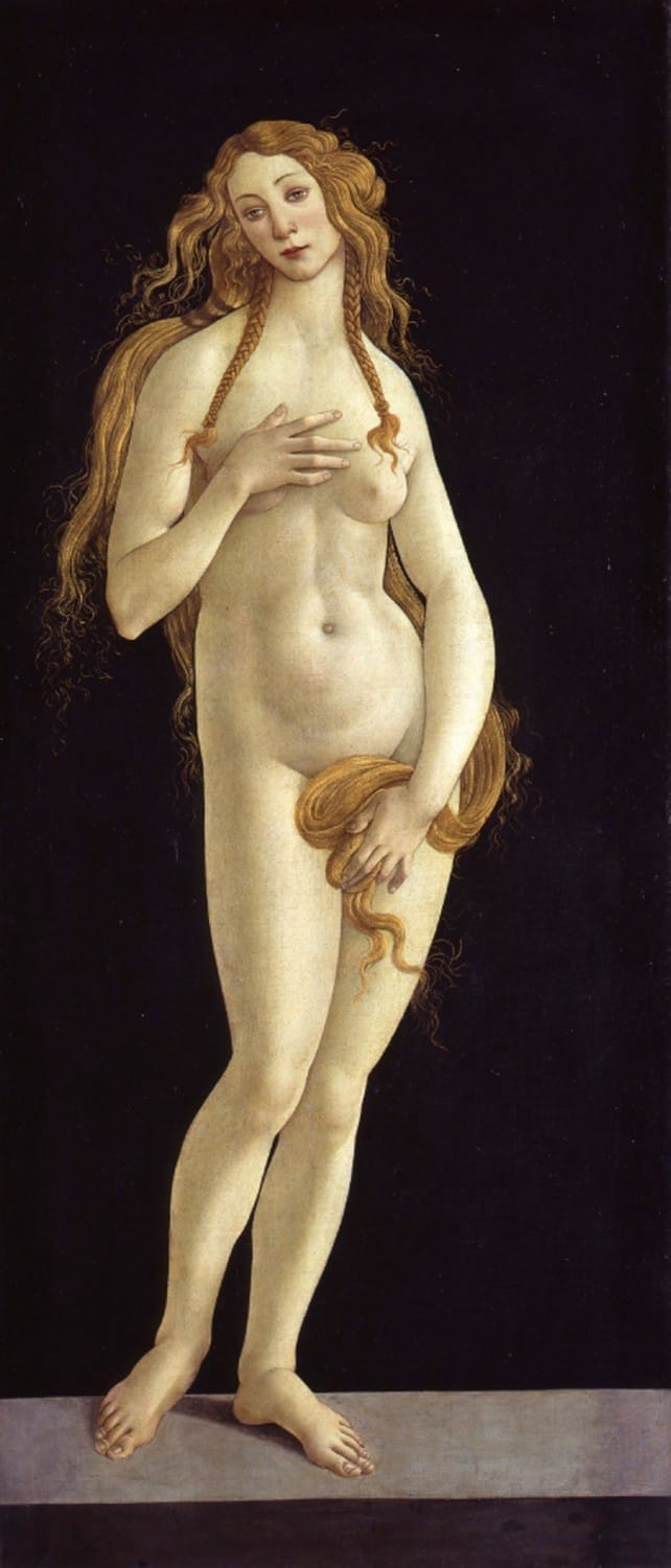 Sandro Botticelli's painting of Venus, c. 1490, in the Gemäldegalerie, Berlin