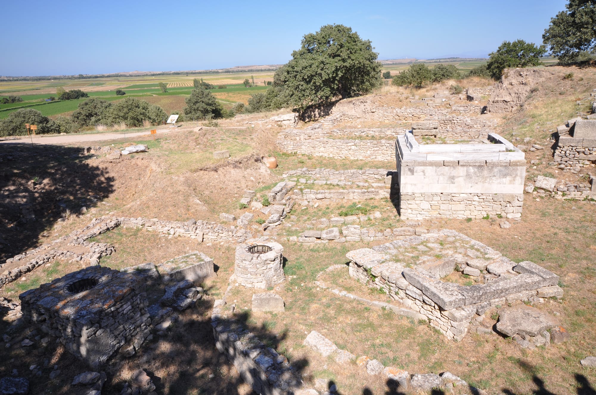 the archaeological site of Troy at Hisarlık, Çanakkale, Türkiye