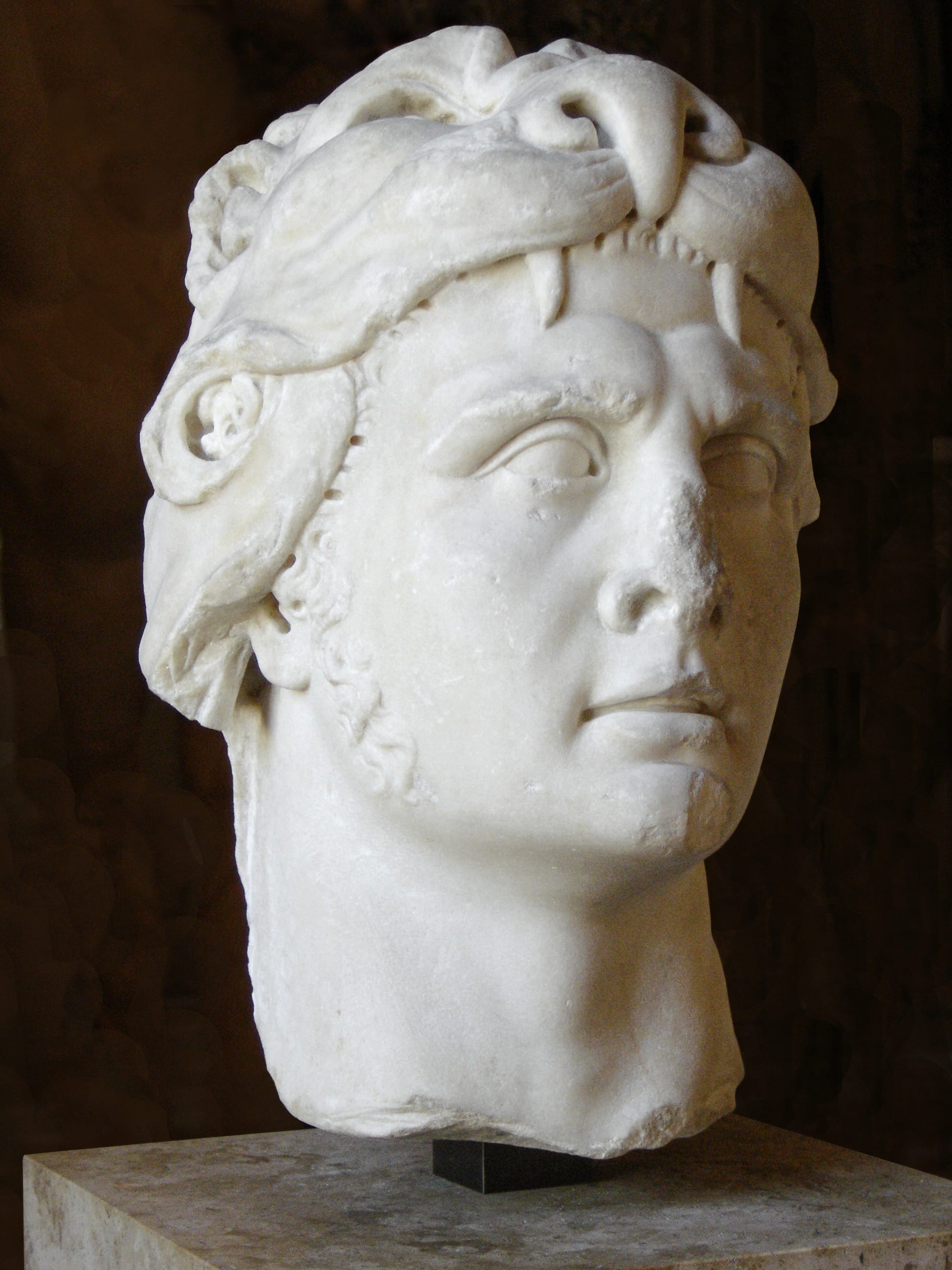 a marble portrait bust of Mithridates VI Eupator